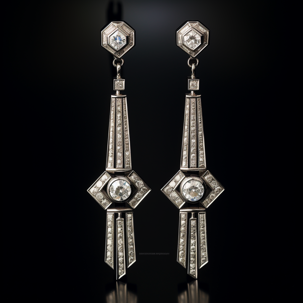 platinum diamond earrings