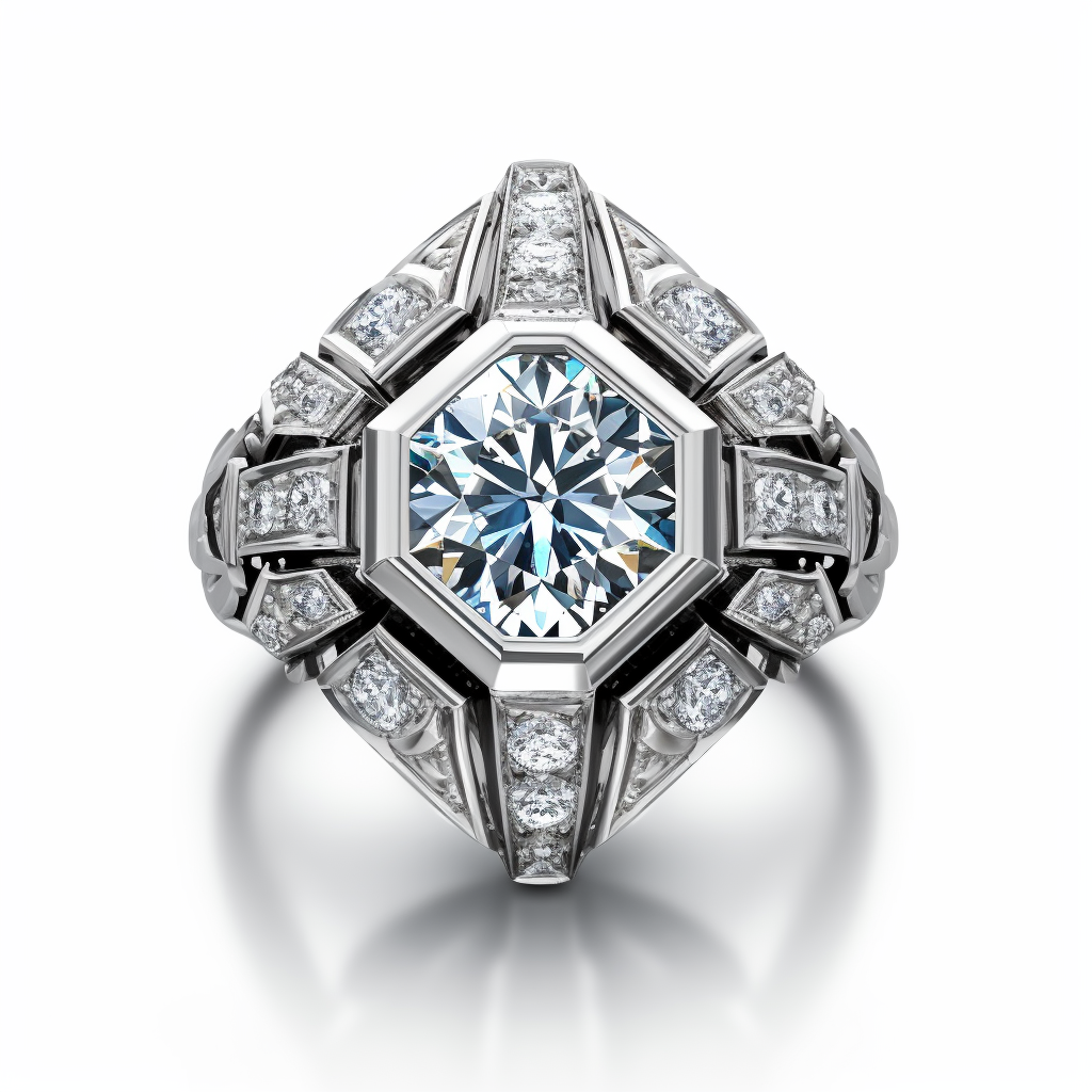 art deco diamond ring