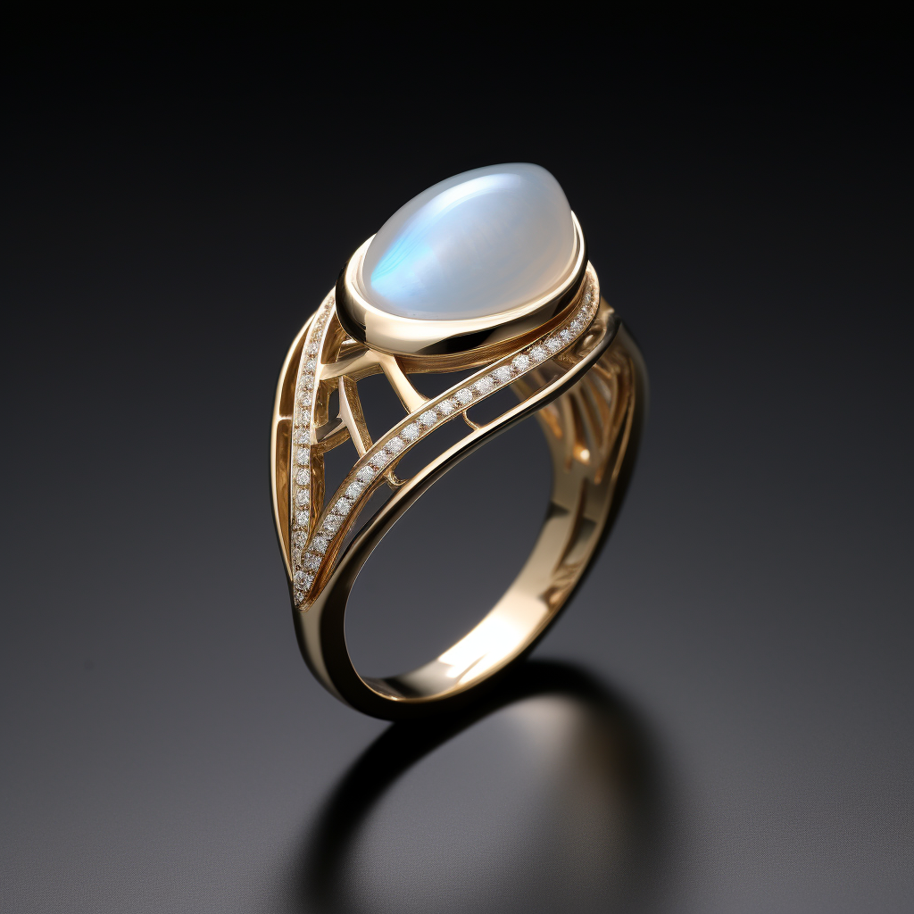 moonstone engagement ring 