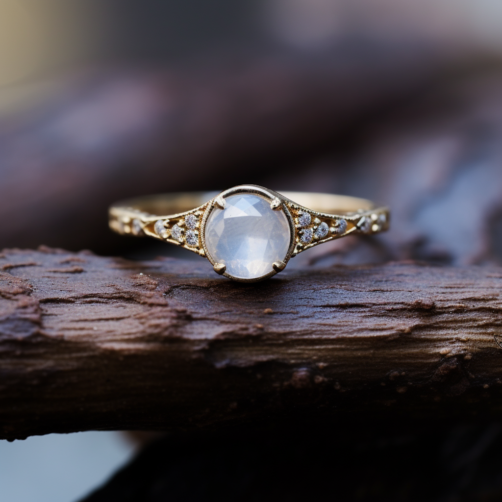 Mountain View - Moonstone Ring
