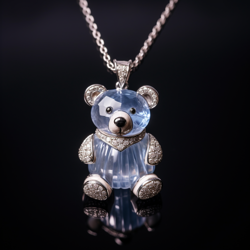 moonstone and diamond teddy bear jewelry