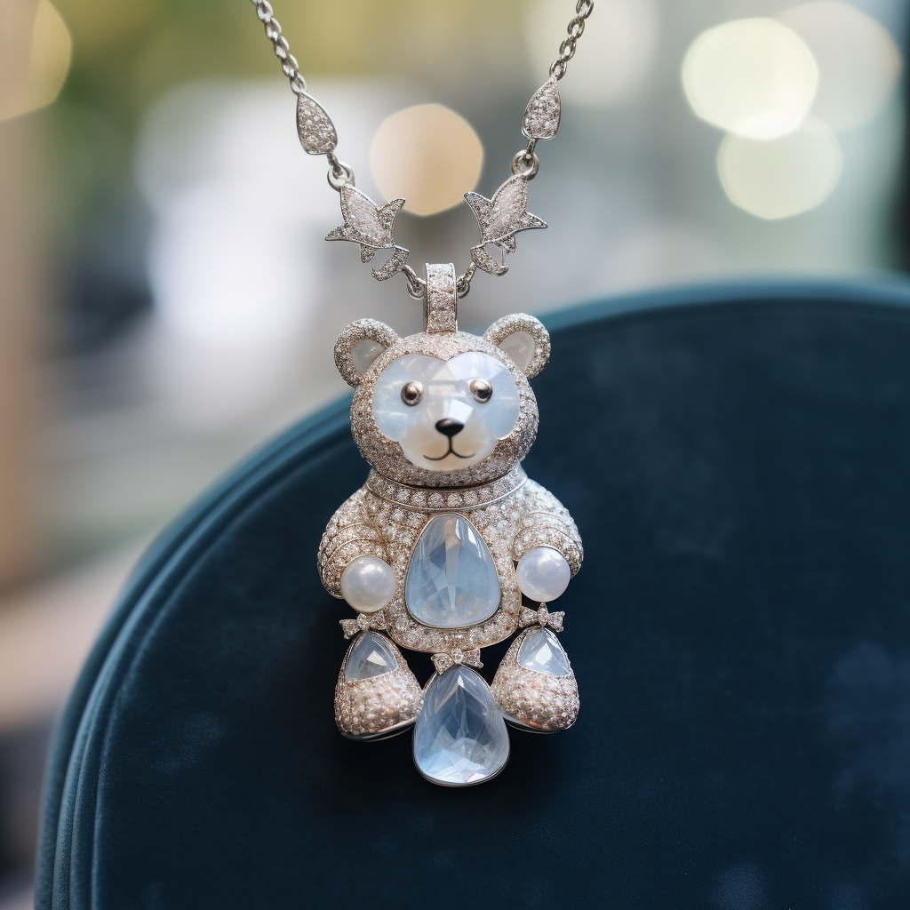 Teddy Bear Charm Necklace - Seven Season