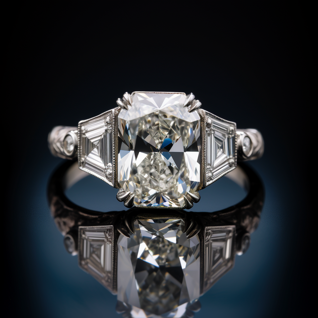 radiant cut diamond ring 