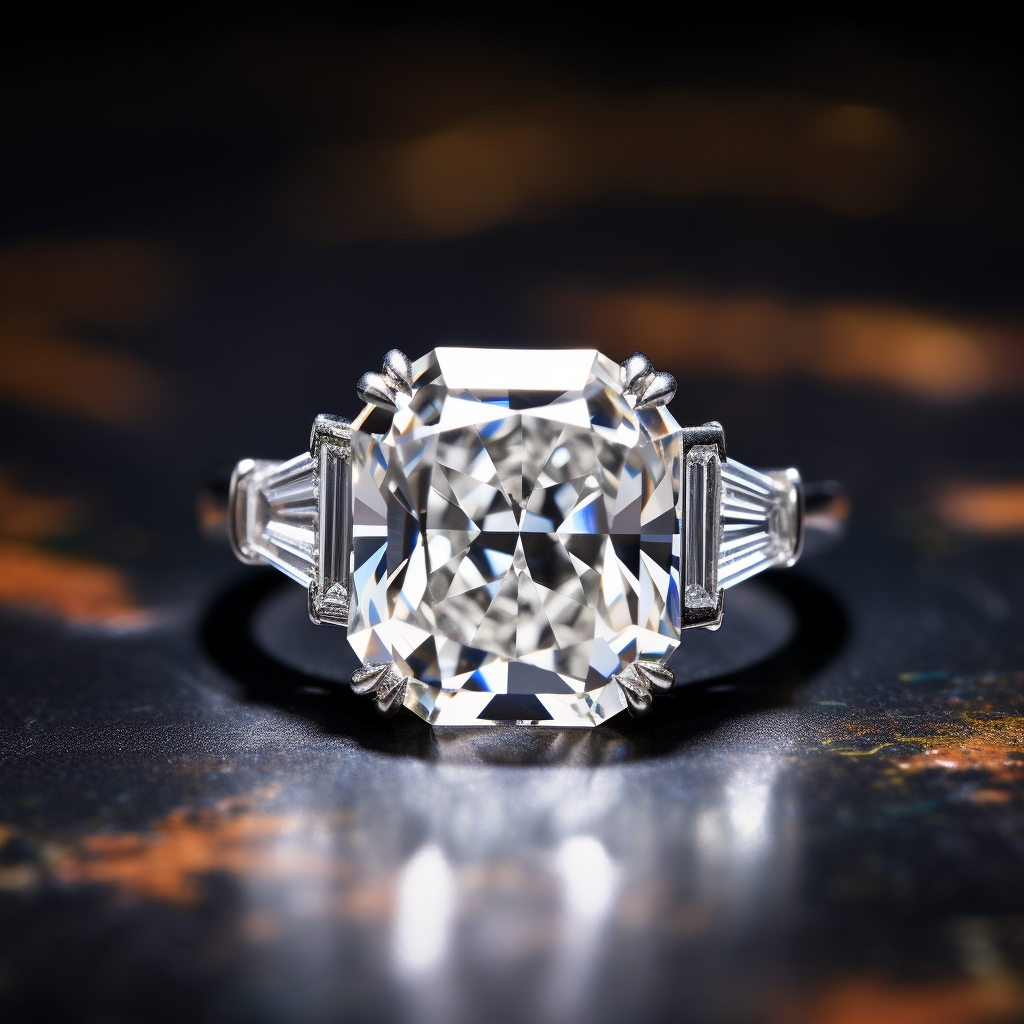 radiant cut diamond rings 